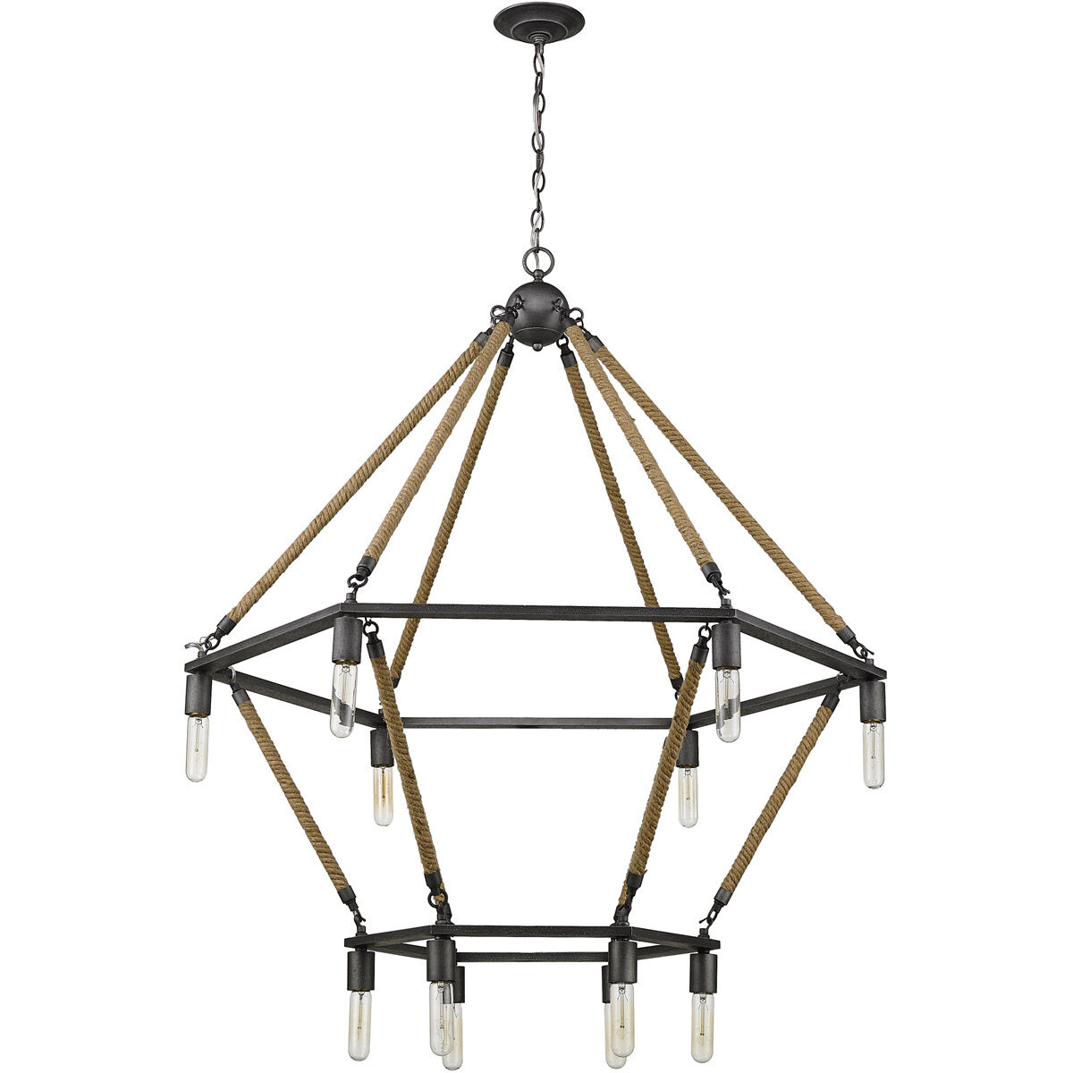 Holden 12 Light 41 inch Antique Gray Chandelier Ceiling Light