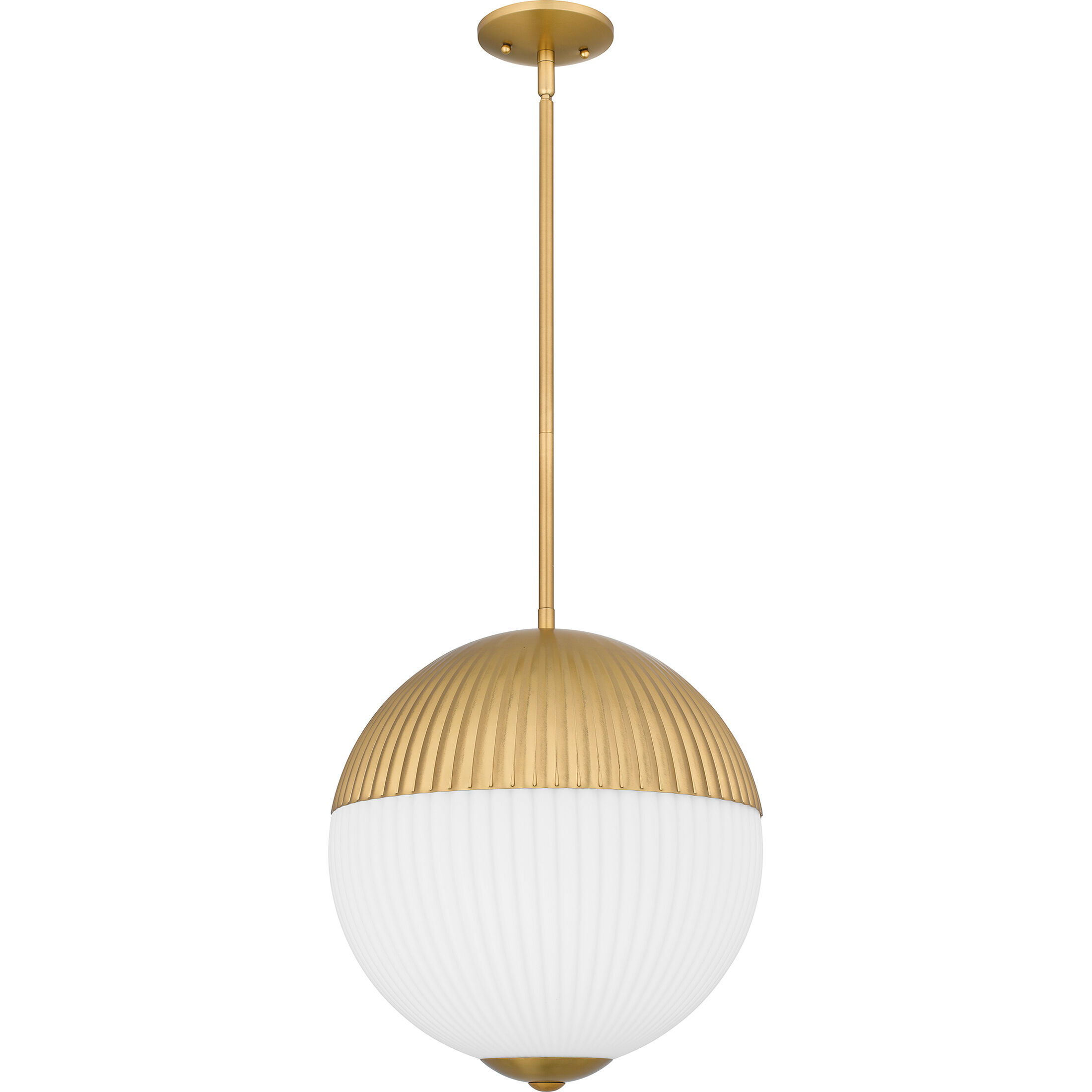 Mia 2 Light 14 inch Brushed Gold Pendant Ceiling Light