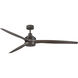 Artiste 72 inch Metallic Matte Bronze with Walnut Blades Fan