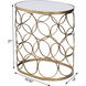 Butler Loft Talulah Oval Marble 21 X 20 inch Metalworks Accent Table