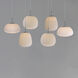 Puffs LED 11.8 inch White Multi-Light Pendant Ceiling Light