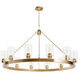 Hartland 12 Light 44 inch Alturas Gold Chandelier Ceiling Light, Extra Large