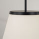Drake 1 Light 13.25 inch Matte Black Pendant Ceiling Light