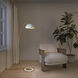 Luna Bella 60 inch 9 watt Weathered Brass and Black Arc Floor Lamp Portable Light