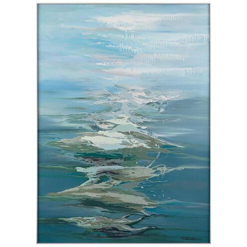 LM Zhou's Tides of Eternity 71 X 51.5 inch Oils and Original Art