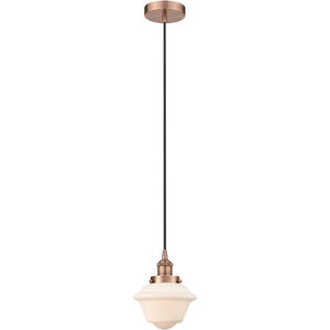 Edison Oxford LED 8 inch Antique Copper Mini Pendant Ceiling Light