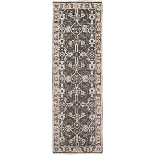 Farrar 144 X 36 inch Black Rug, Runner