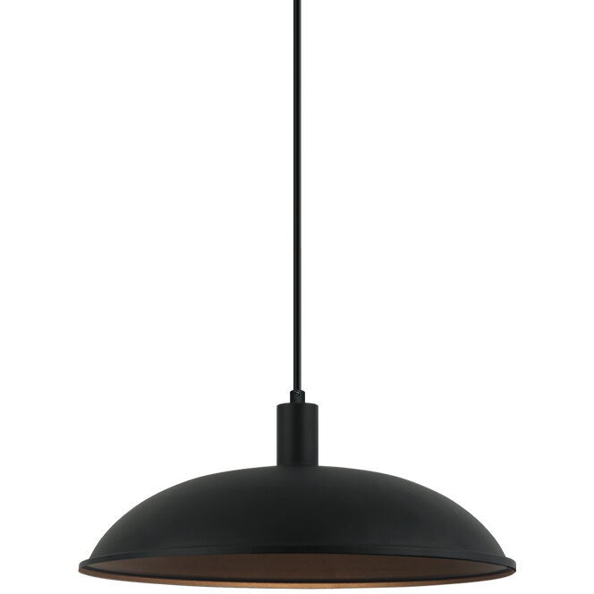 Farmley 1 Light 16 inch Matte Black Outdoor Pendant