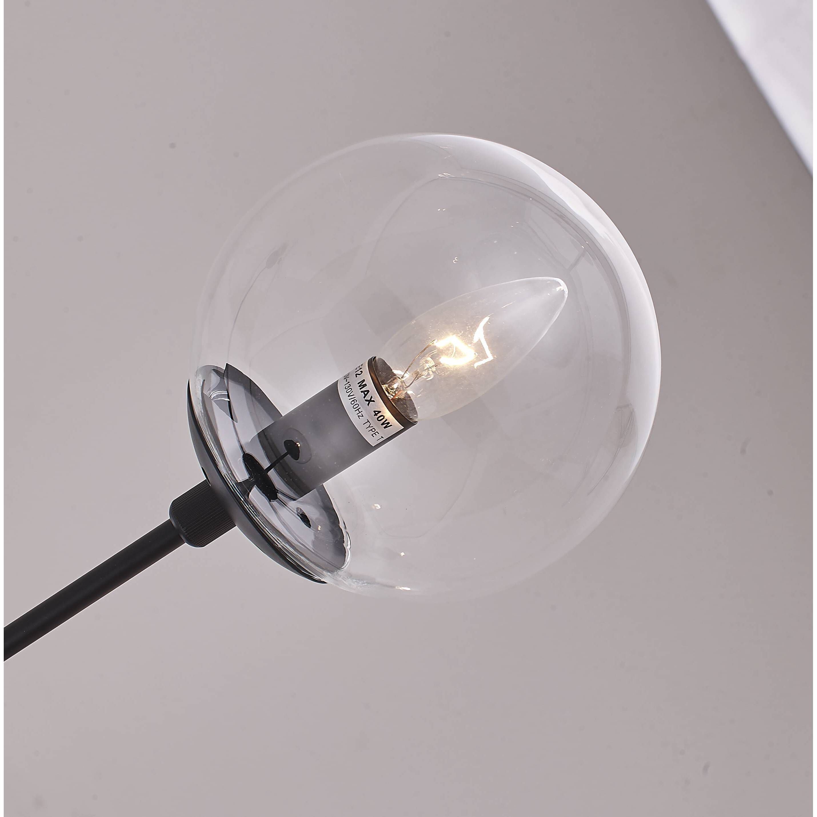 Canada 7 Light 34.2 inch Black Chandelier Ceiling Light