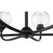 Glenda 9 Light 30 inch Flat Black Chandelier Ceiling Light