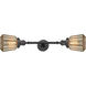 Franklin Restoration Chatham 2 Light 6 inch Oil Rubbed Bronze Bath Vanity Light Wall Light in Mercury Glass, Franklin Restoration