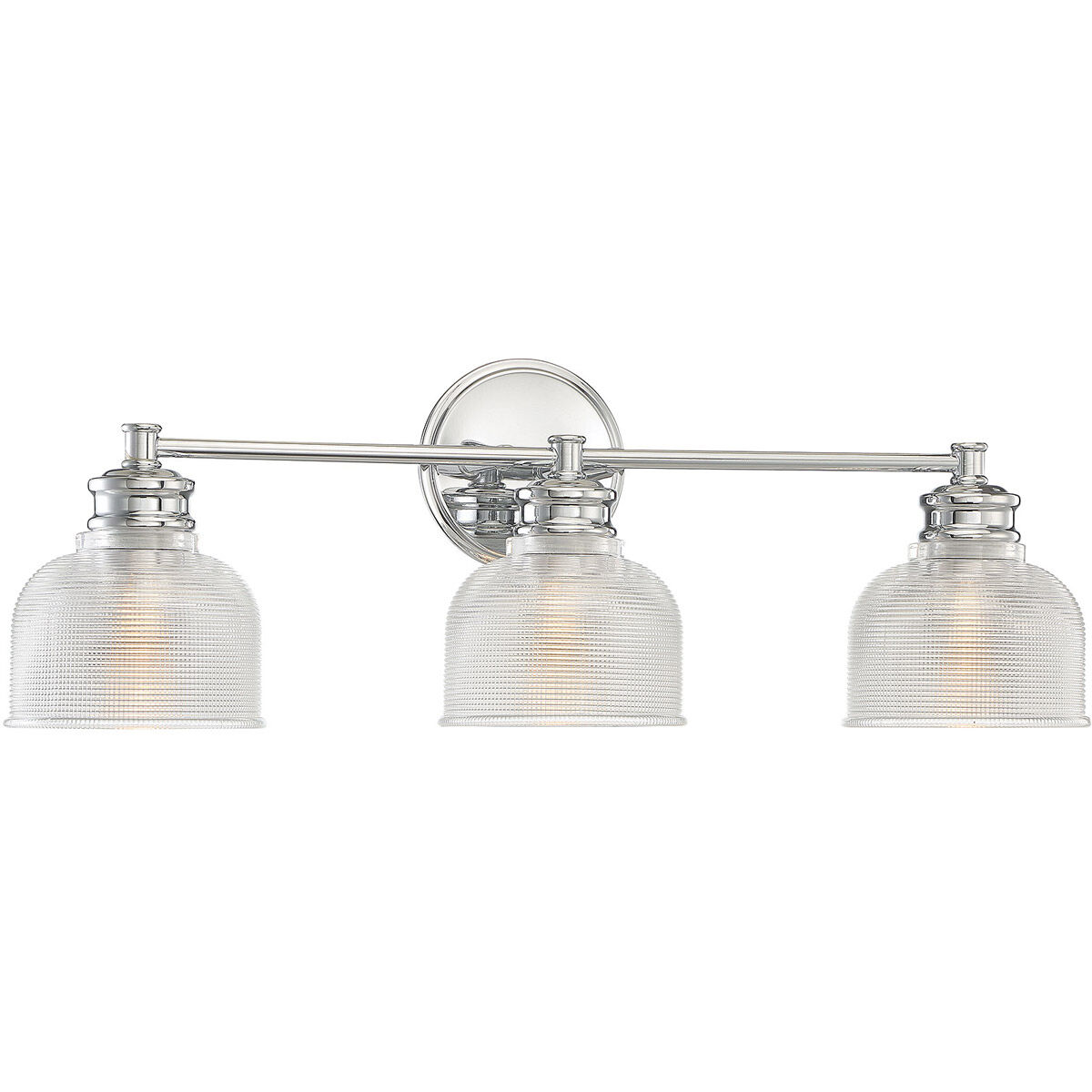 Transitional 3 Light 24.25 inch Chrome Bathroom Vanity Light Wall Light