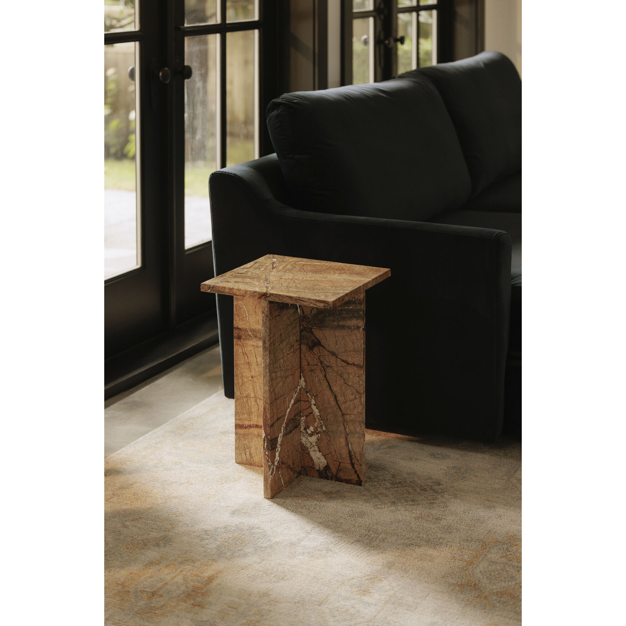 Blair 20 X 14 inch Gold Accent Table, Outdoor Use