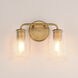Honey 2 Light 14 inch Natural Aged Brass Wall Sconce Wall Light
