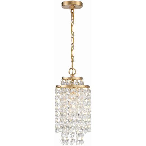 Gabrielle 1 Light 7 inch Antique Gold Mini Pendant Ceiling Light