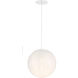 Circo 1 Light 12 inch Matte White Pendant Ceiling Light