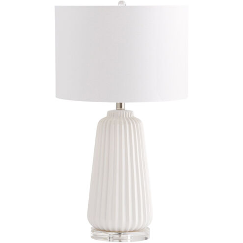 Delphine 29 inch 12.00 watt White Table Lamp Portable Light in CFL 
