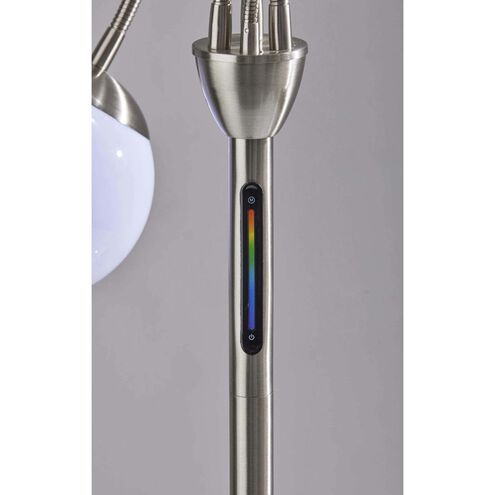 Phoebe 64 inch 2 watt Brushed Steel Floor Lamp Portable Light