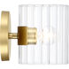 Aries 1 Light 5 inch Brushed Gold Wall Sconce Wall Light