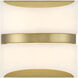 Velaux LED 6.5 inch Soft Brass Wall Mount Wall Light