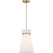 Fynn 1 Light 9.75 inch Satin Brass Pendant Ceiling Light in Incandescent