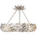 Broche 6 Light 18 inch Antique Silver Semi Flush Ceiling Light