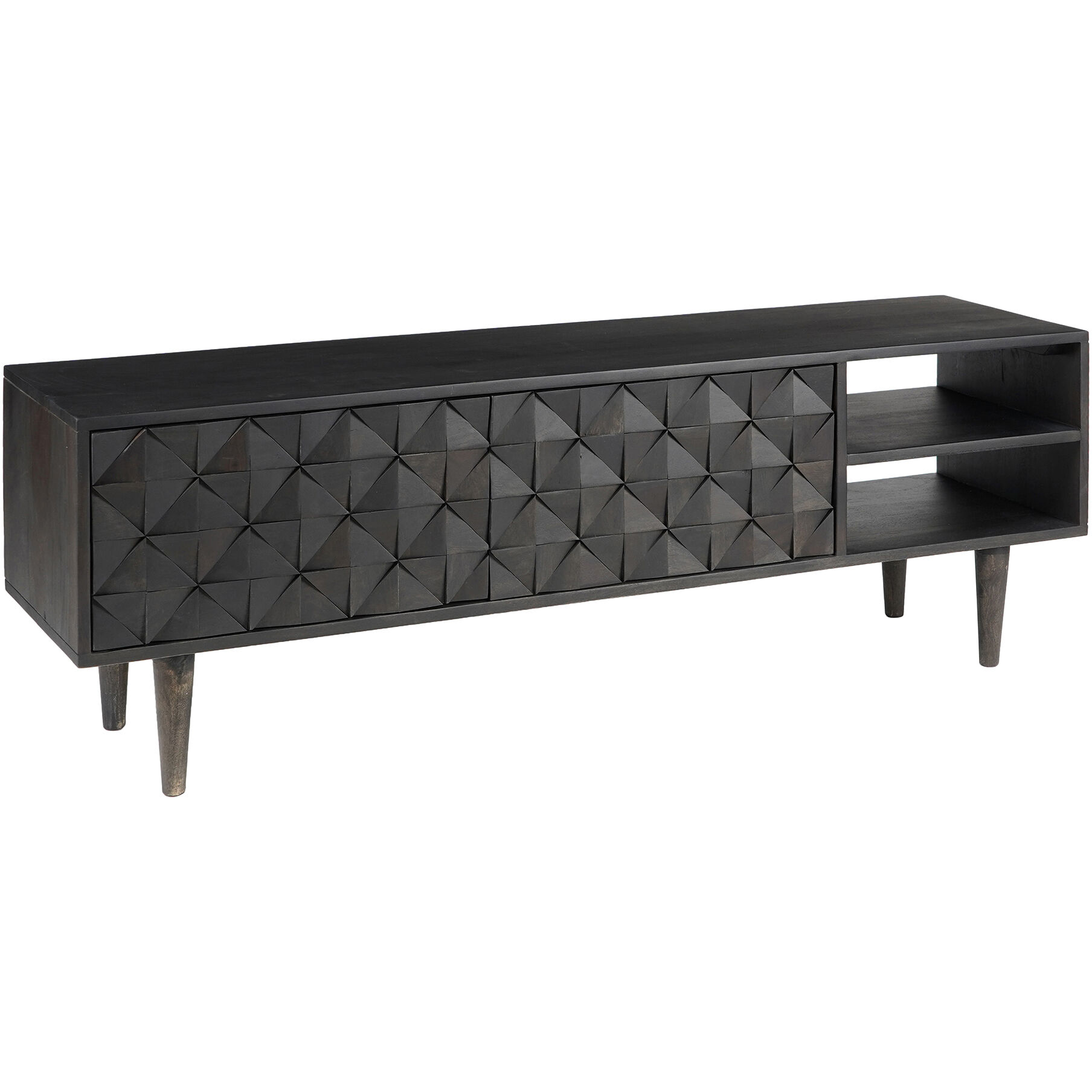 Pablo 55 inch Black Entertainment Unit