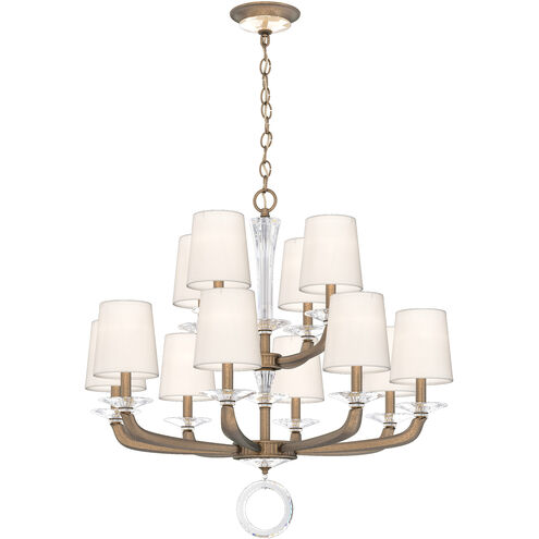 Emilea 12 Light 33.5 inch Etruscan Gold Chandelier Ceiling Light in Etruscan Gold Cast