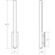Flue LED 5 inch Textured Gray Sconce Wall Light
