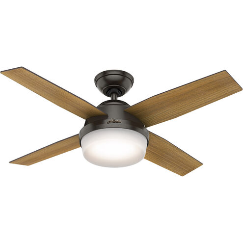 Dempsey 44 inch Noble Bronze with Mid Century Walnut/Umber Walnut Blades Ceiling Fan