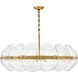 Lillia 6 Light 36.25 inch Heritage Brass Chandelier Ceiling Light