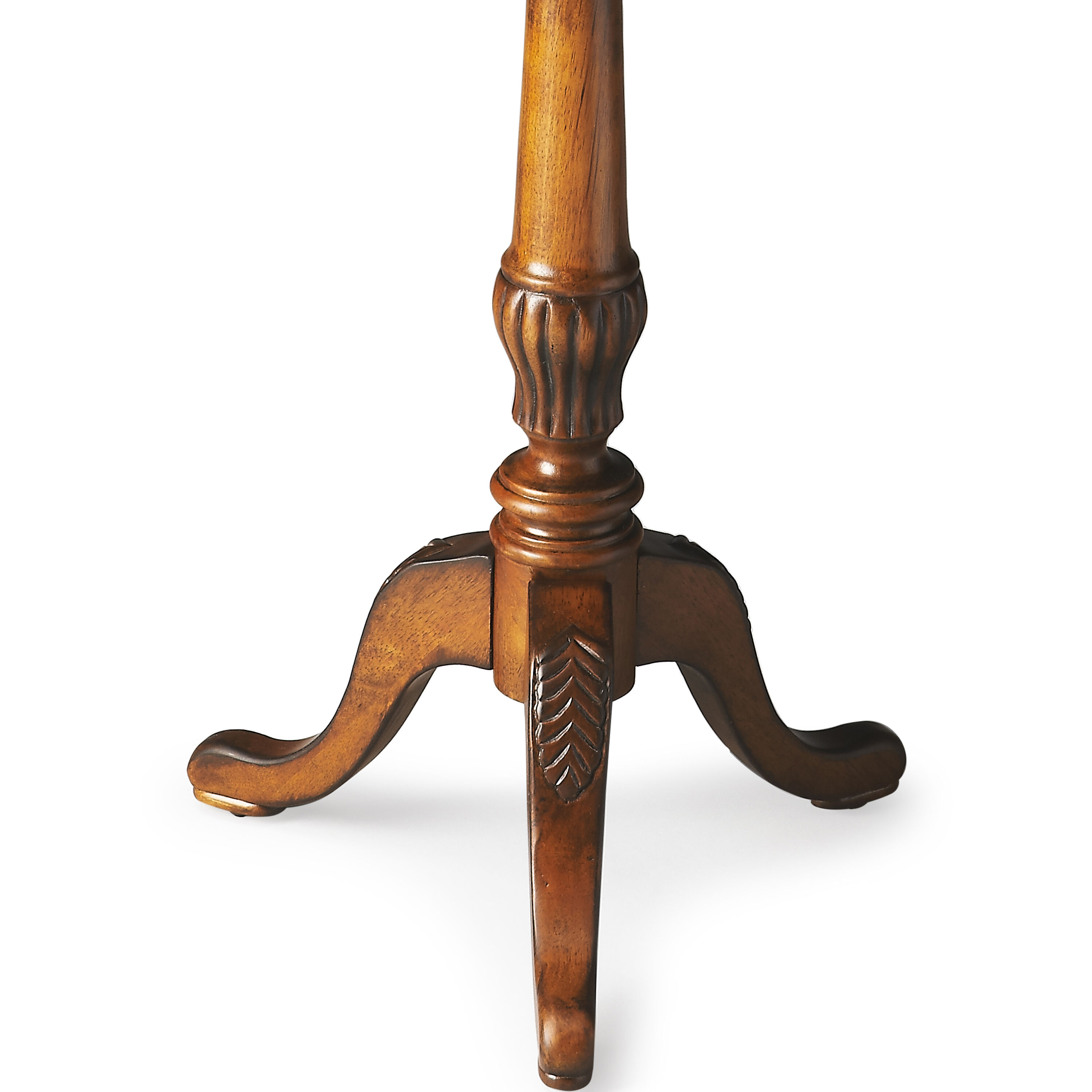 Masterpiece Dansby  26 X 20 inch Olive Ash Burl Accent Table, Pedestal