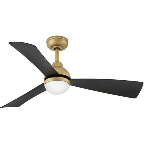 Una 44 inch Heritage Brass with Matte Black Blades Fan