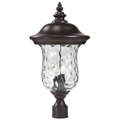 Armstrong 3 Light 23.5 inch Bronze Outdoor Post Mount Fixture