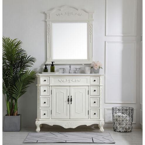 Danville 42 X 21 X 36 inch Antique White Vanity Sink Set