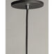 Woven 1 Light 14.5 inch Gray/Black Single Pendant Ceiling Light in Gray and Black