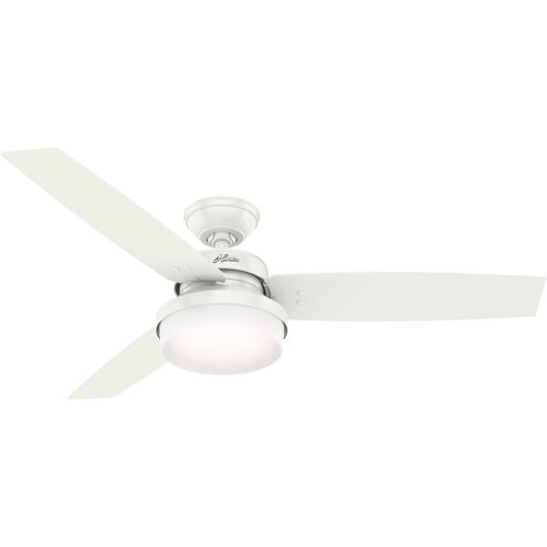 Sentinel 52 inch Fresh White with Fresh White/Bleached Grey Pine Blades Ceiling Fan