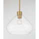 Elaris 1 Light 12.5 inch Legacy Brass Pendant Ceiling Light