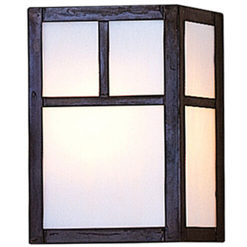 Mission 1 Light 5 inch Slate Wall Mount Wall Light in Gold White Iridescent