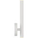 Pipeline 2 Light 1.25 inch Matte White ADA Wall Sconce Wall Light