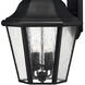 Estate Series Edgewater Outdoor Wall Mount Lantern in Black, Non-LED, Large