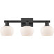 Arcadia Fenton 3 Light 25.5 inch Matte Black Bath Vanity Light Wall Light