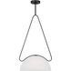 Kelly by Kelly Wearstler Nido 1 Light 15 inch Midnight Black Pendant Ceiling Light