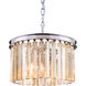 Sydney 3 Light 16 inch Polished Nickel Pendant Ceiling Light in Golden Teak, Urban Classic