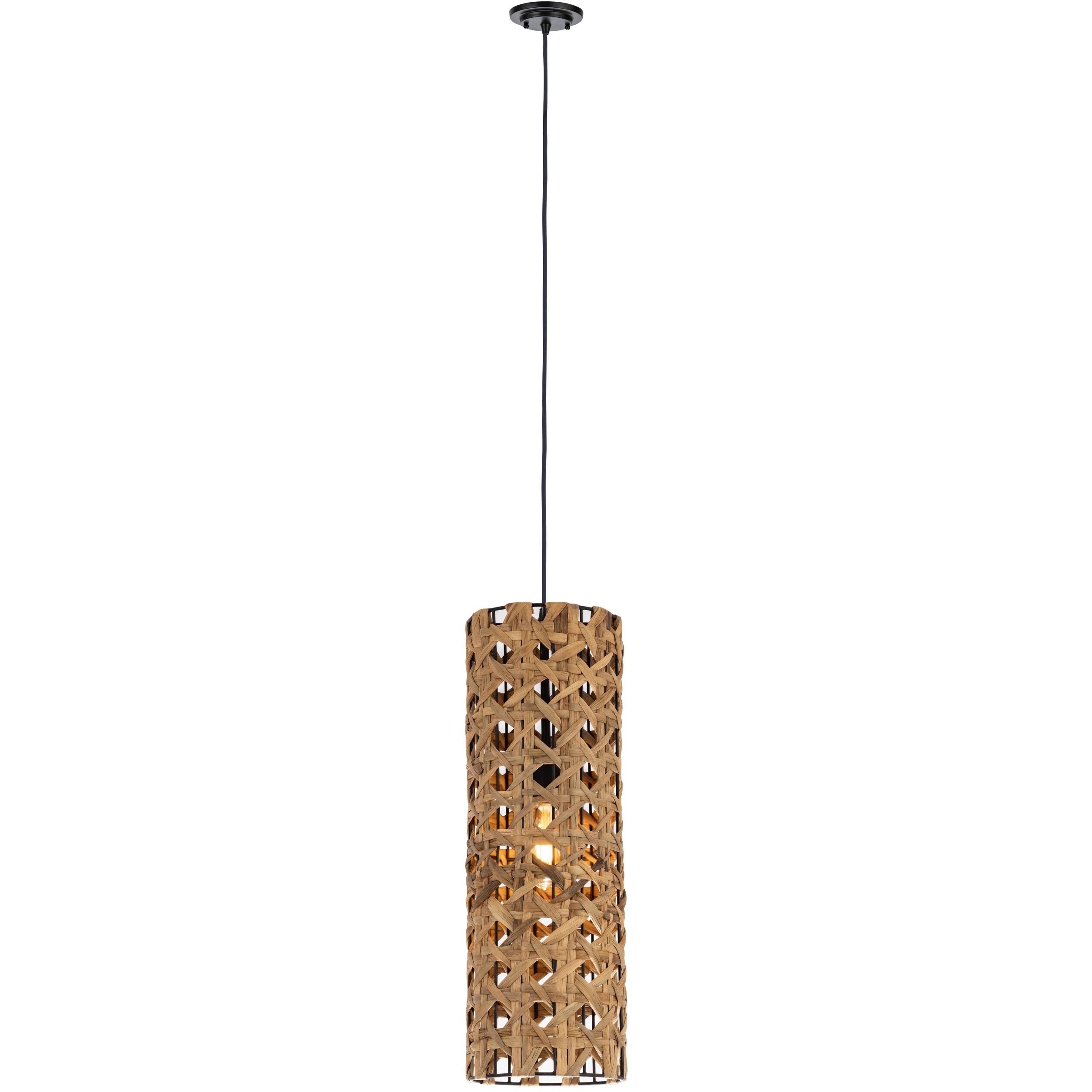 Grove 1 Light 8 inch Matte Black Pendant Ceiling Light
