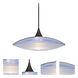 Spazio 1 Light Black Cord Pendant Ceiling Light