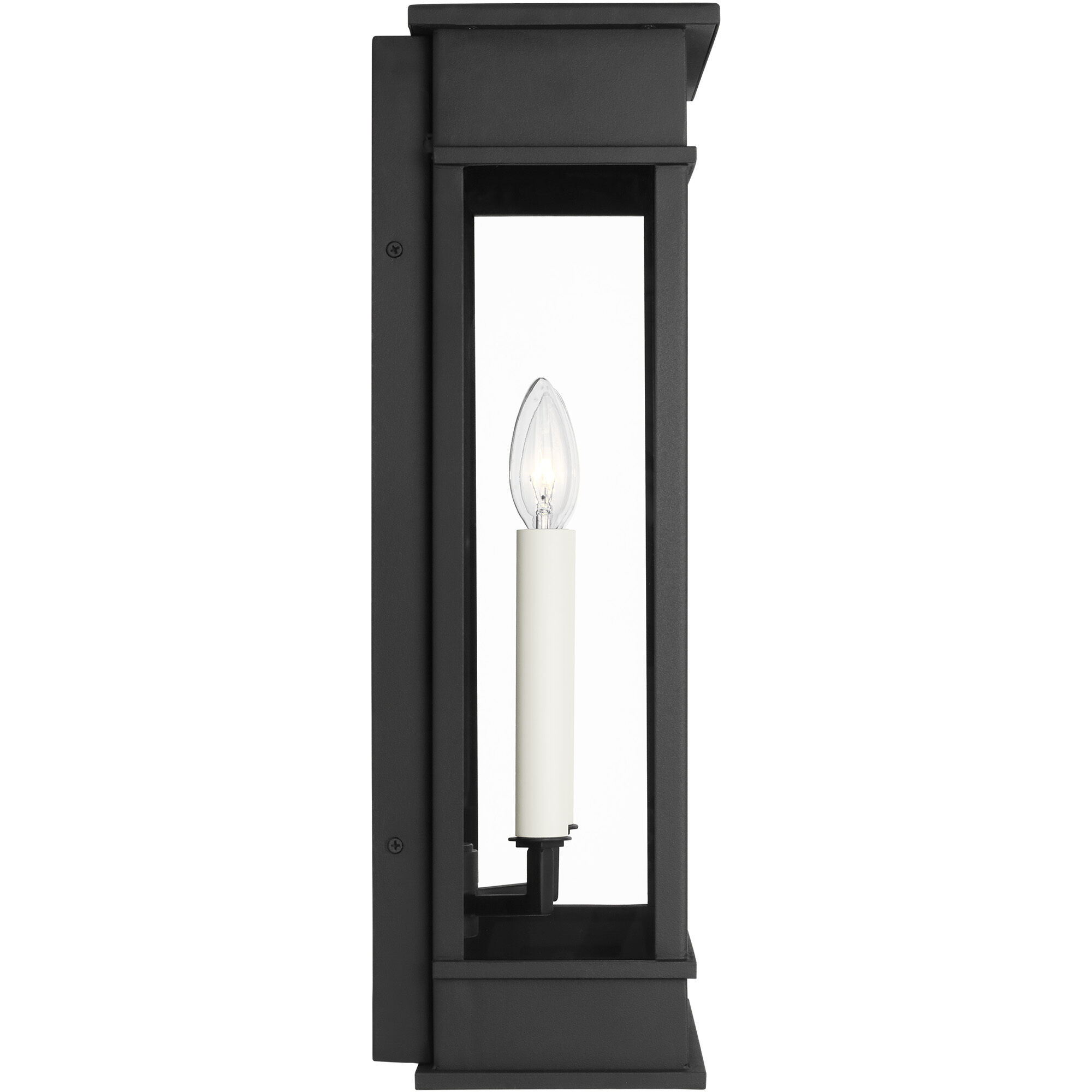 C&M by Chapman & Myers Cupertino 2 Light 22.75 inch Textured Black Outdoor Wall Lantern