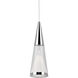 Malabar LED 3 inch Chrome Pendant Ceiling Light
