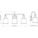 Bryant 3 Light 24 inch Chrome Vanity Wall Light