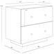 Arlington 28 X 24.25 inch Black Night Stand